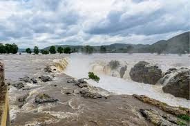 Cauvery river in flood