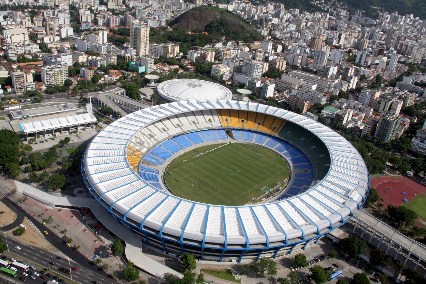 Aramco Stadium aerial view